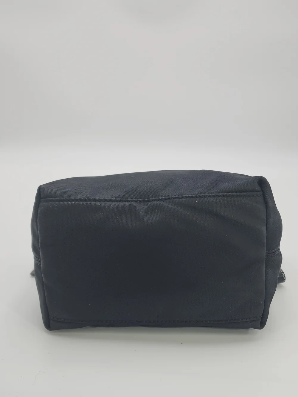 Vintage COACH Black Nylon Demi Mini Hobo Bag with Leather Trim